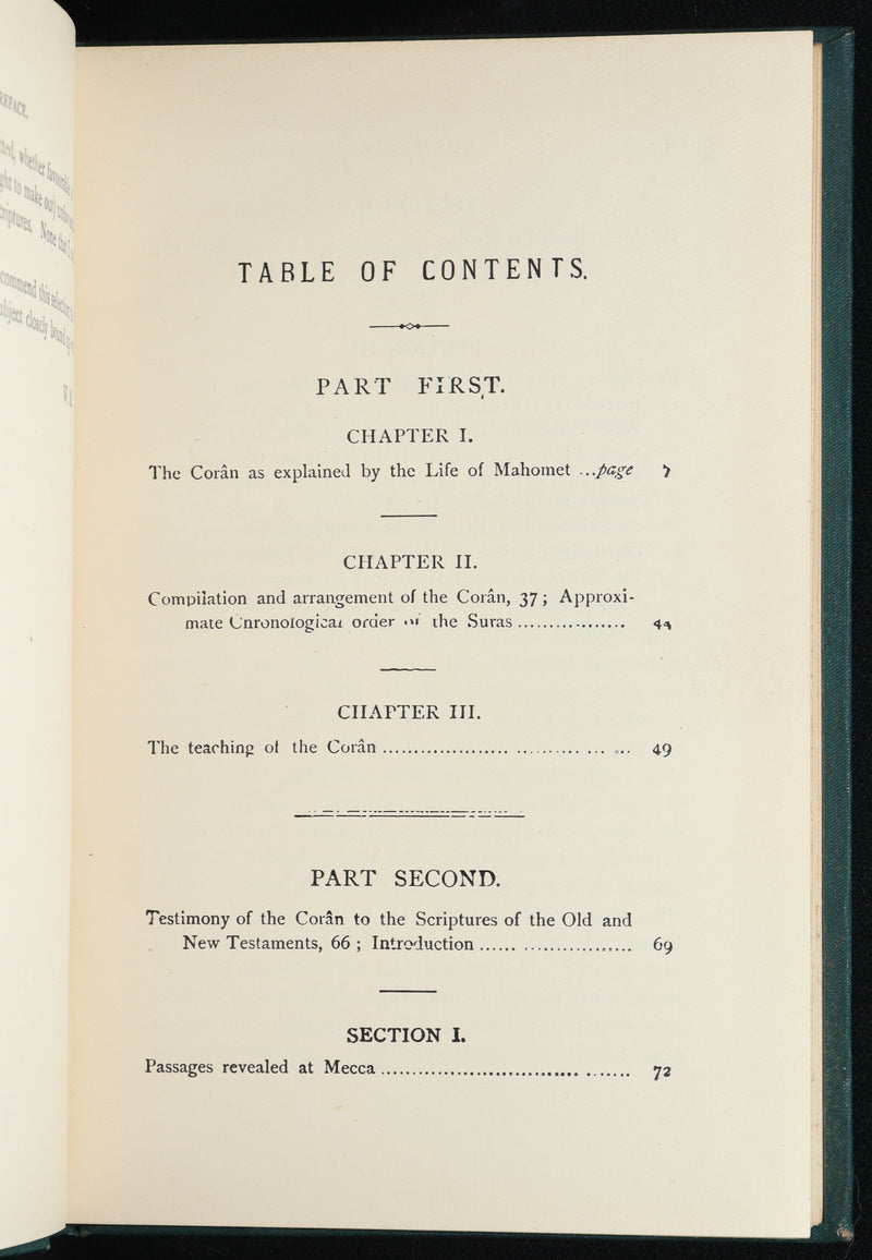1911 Rare Book - The Coran. Quran, Its Composition and Teaching by William Muir