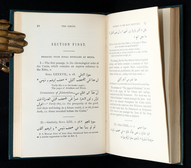 1911 Rare Book - The Coran. Quran, Its Composition and Teaching by William Muir