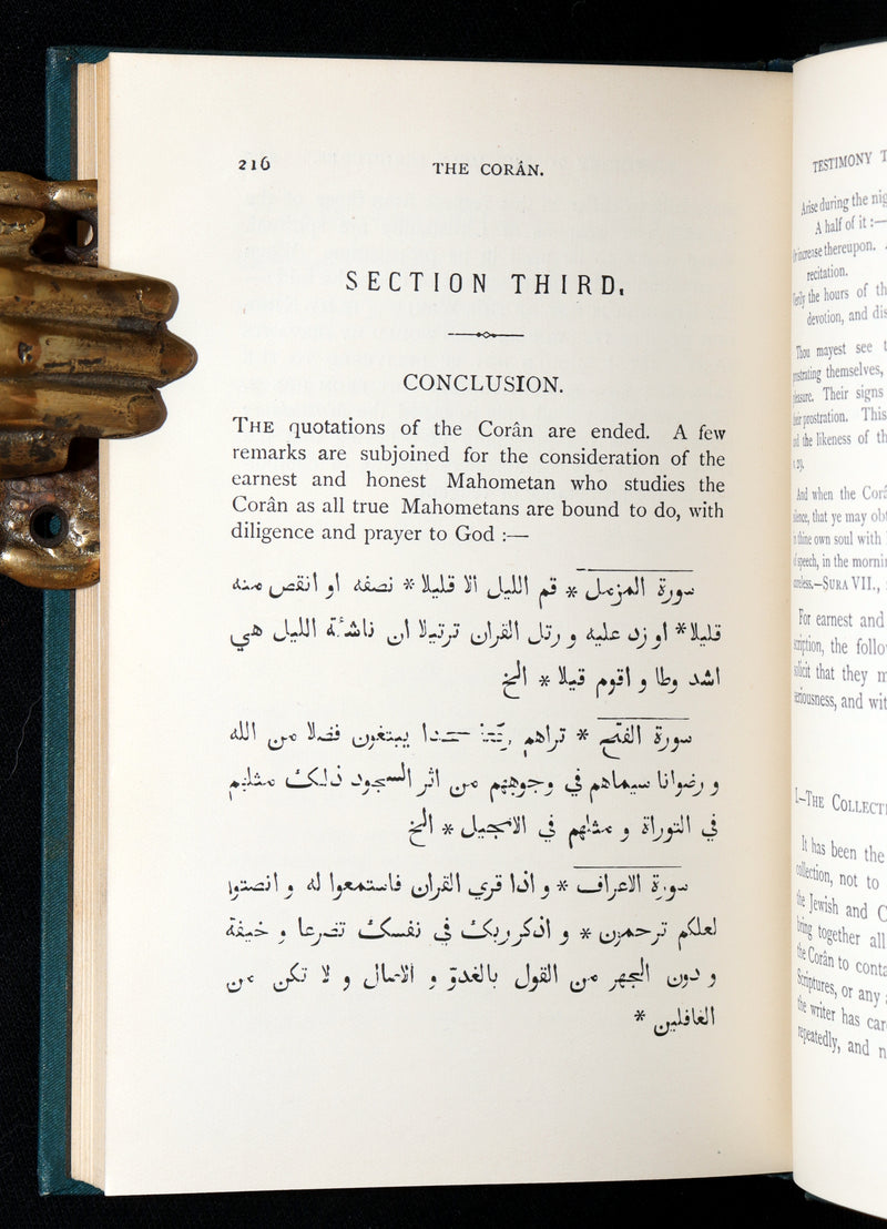 1911 Rare Book - The Coran. Quran, Its Composition and Teaching by William Muir