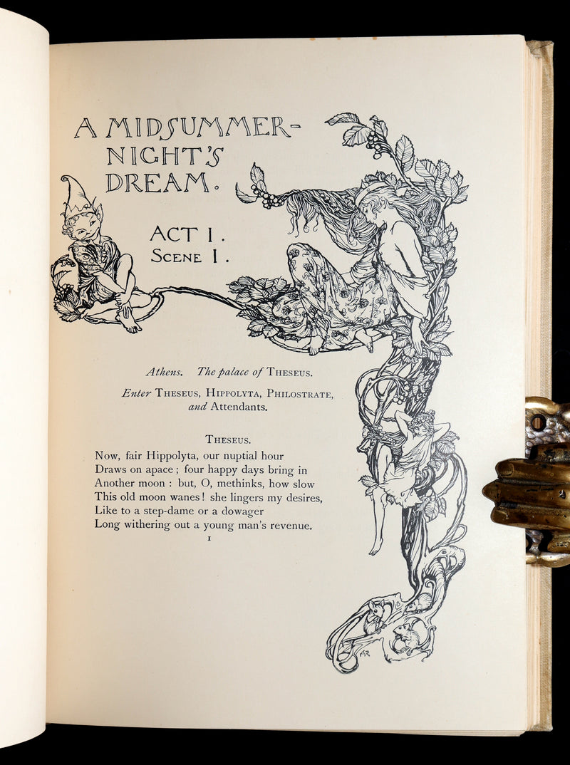 1908 First Edition Illustrated by Rackham - Shakespeare Midsummer Night's Dream