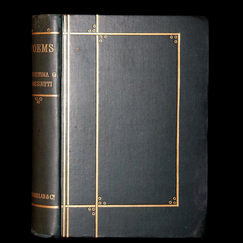 1890 Rare Book - Christina Rossetti's Poems with Goblin Market, Illustrated