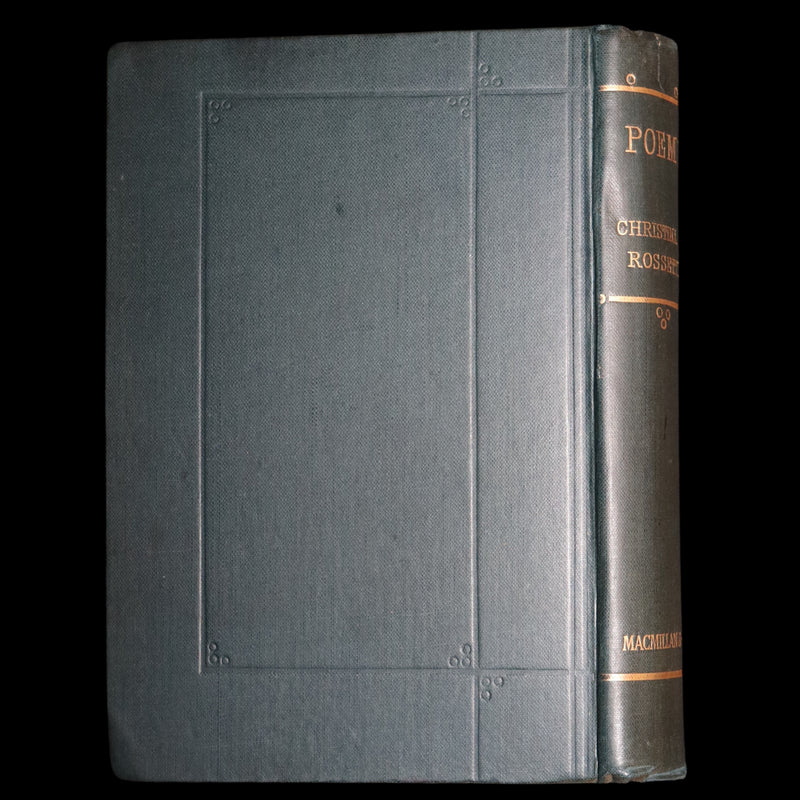 1890 Rare Book - Christina Rossetti's Poems with Goblin Market, Illustrated