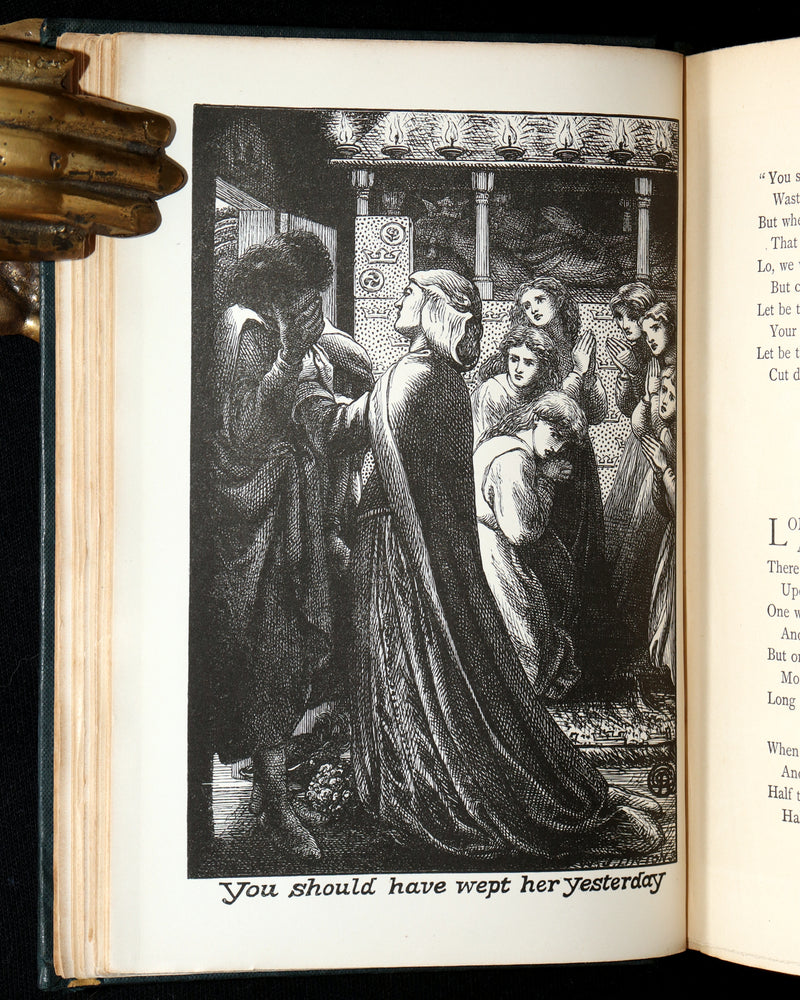 1890 Rare Book - Christina Rossetti's Poems with Goblin Market, Illustrated