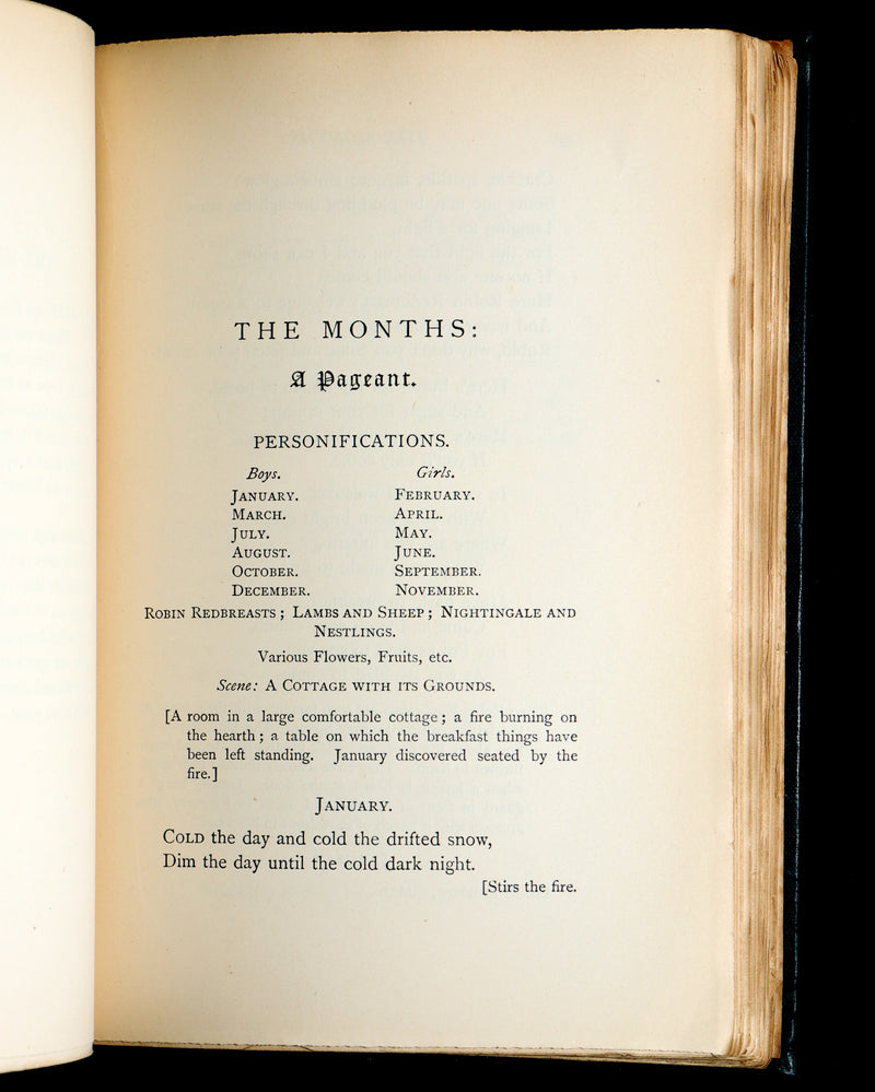 1890 Rare Book - Christina Rossetti's Poems with Goblin Market, Illustrated