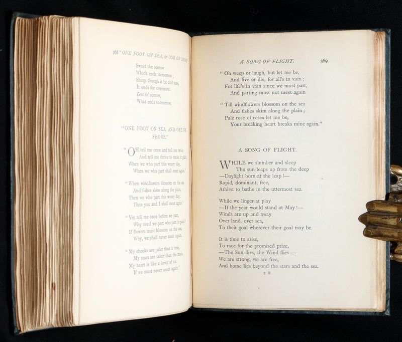 1890 Rare Book - Christina Rossetti's Poems with Goblin Market, Illustrated