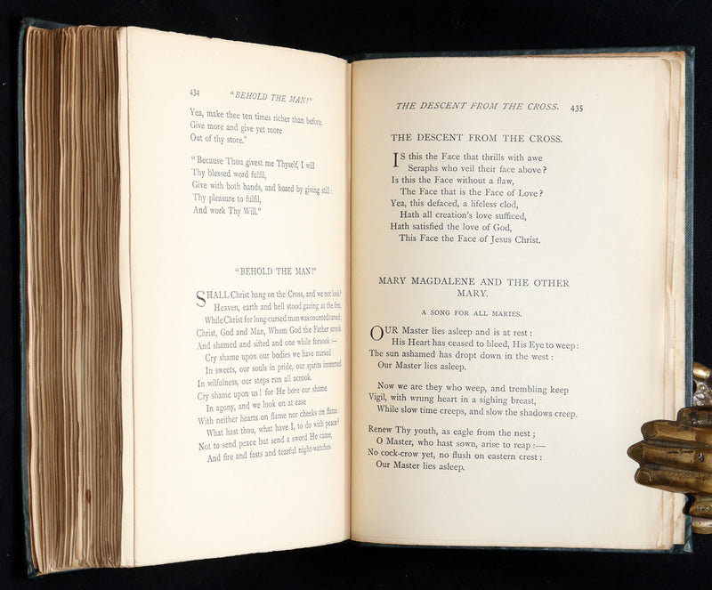 1890 Rare Book - Christina Rossetti's Poems with Goblin Market, Illustrated
