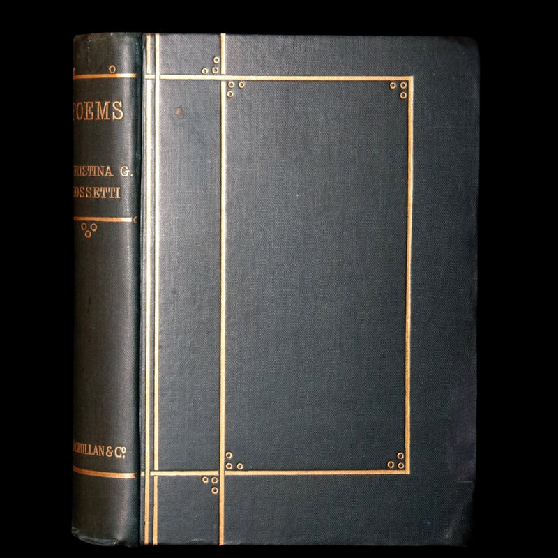 1890 Rare Book - Christina Rossetti's Poems with Goblin Market, Illustrated