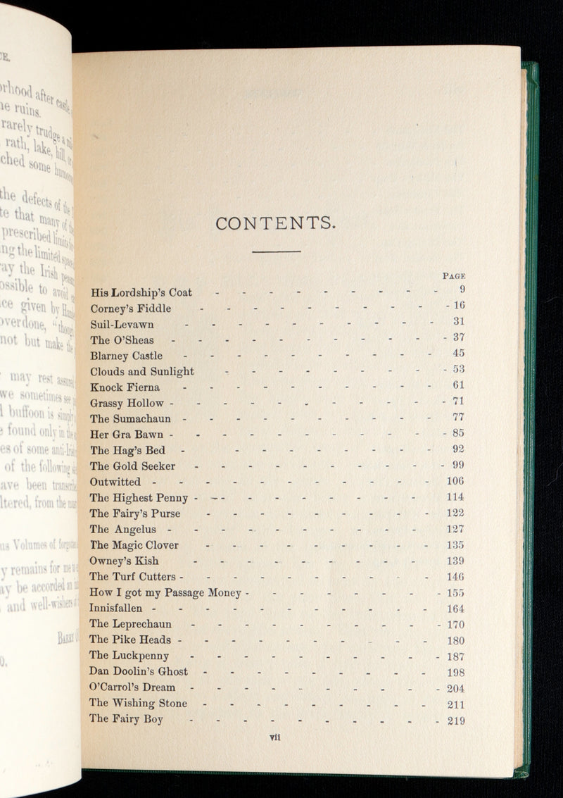 1890 Rare Book - Turf-Fire Stories and Fairy Tales of Ireland by Barry O’Connor