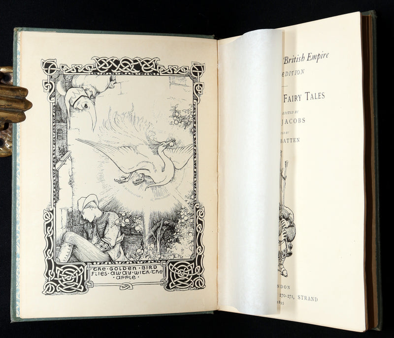 1895 Rare Book - More Celtic Fairy Tales by J. Jacobs Illustrated by J.D. Batten
