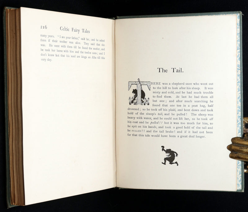 1895 Rare Book - More Celtic Fairy Tales by J. Jacobs Illustrated by J.D. Batten