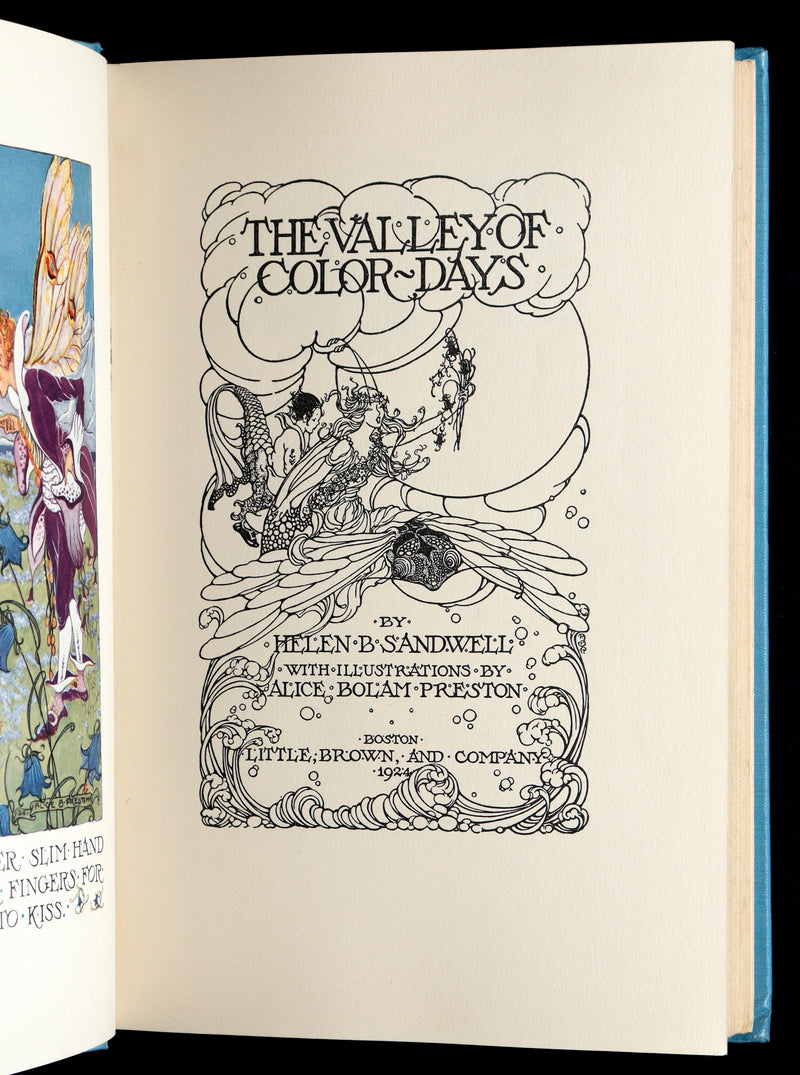 1924 First Edition - The Valley of Color-Days Illustrated by Alice Bolam Preston
