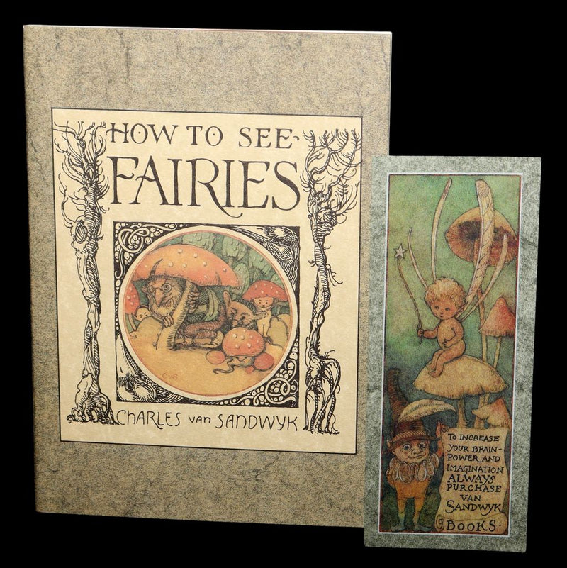 1993 Scarce First Edition- How to See Fairies by Charles van Sandwyk + Bookmark