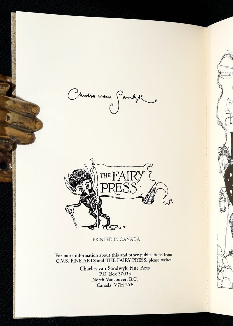 1993 Scarce First Edition- How to See Fairies by Charles van Sandwyk + Bookmark