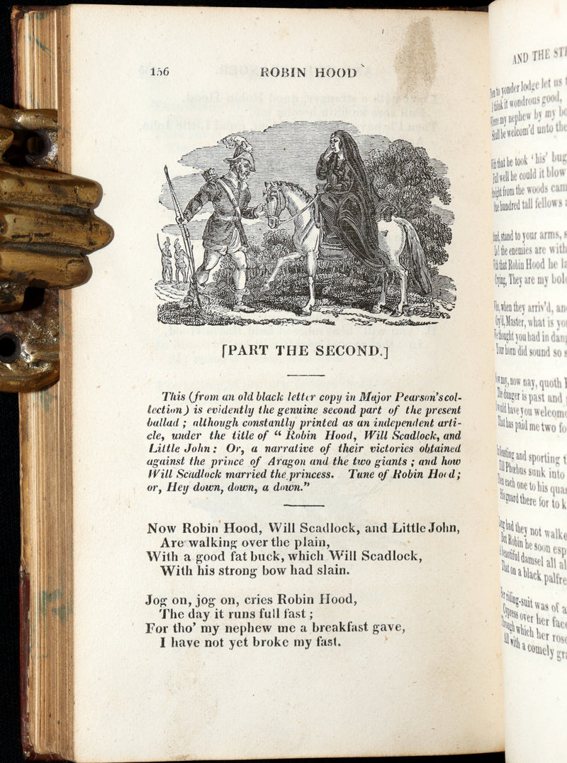 1823 Scarce Book - Robin Hood: A Collection of the Ancient Poems, Songs, Ballads