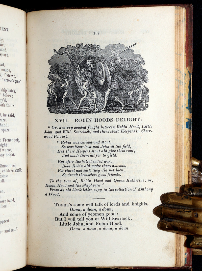 1823 Scarce Book - Robin Hood: A Collection of the Ancient Poems, Songs, Ballads