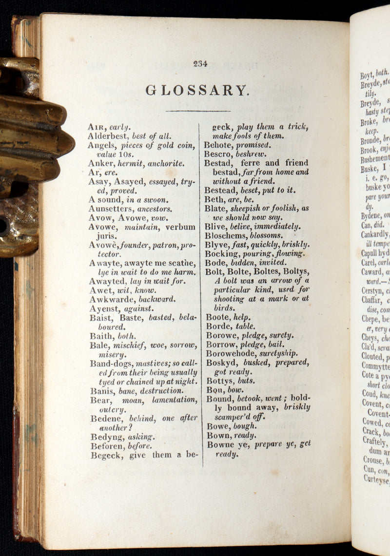 1823 Scarce Book - Robin Hood: A Collection of the Ancient Poems, Songs, Ballads