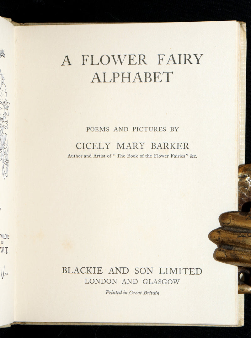 1934 Rare First Edition - A Flower Fairy Alphabet by Cicely Mary Barker
