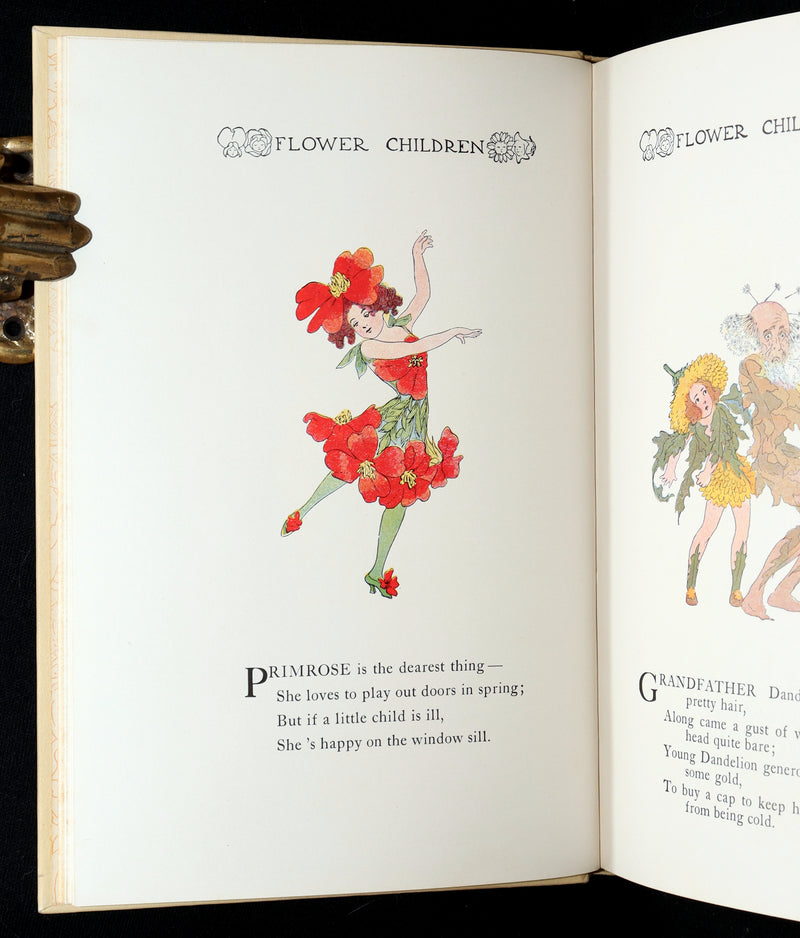1910 Scarce Book with original Box - Flower Children Illustrated by M.T. Ross