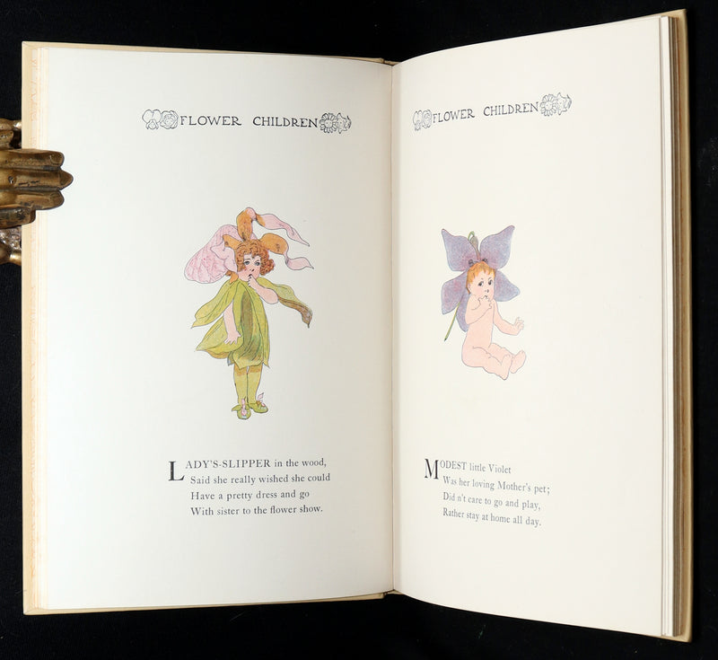 1910 Scarce Book with original Box - Flower Children Illustrated by M.T. Ross