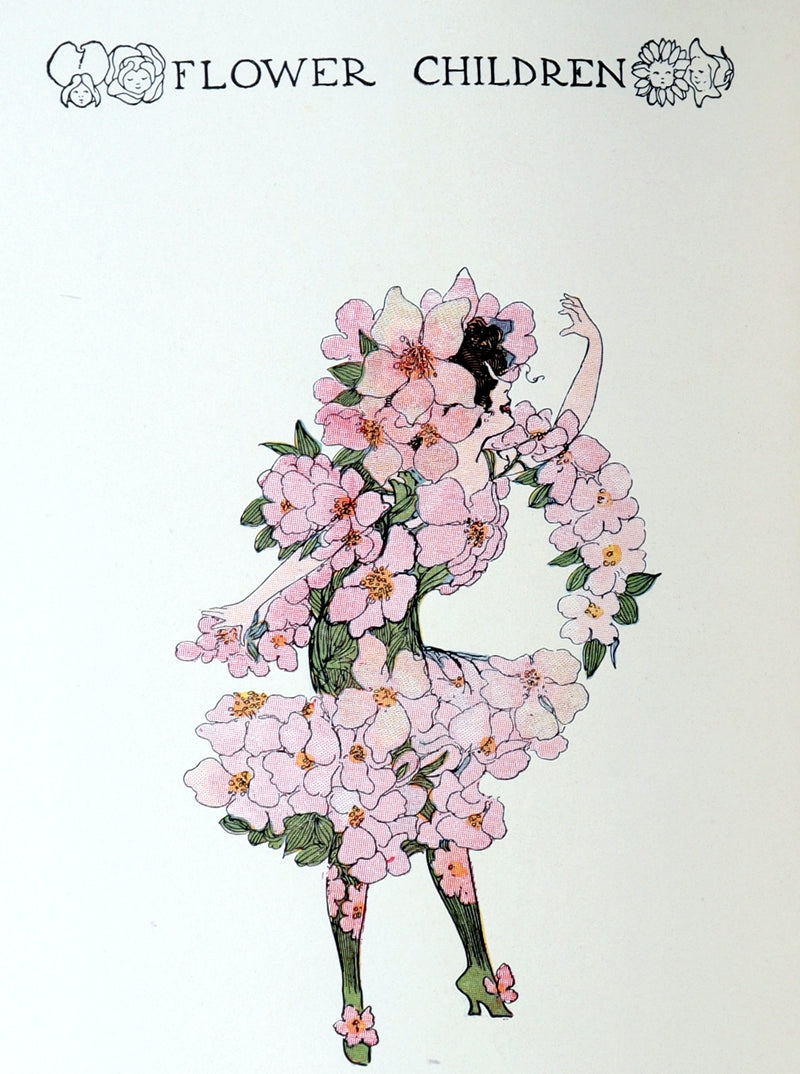 1910 Scarce Book with original Box - Flower Children Illustrated by M.T. Ross