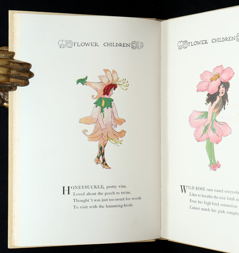 1910 Scarce Book with original Box - Flower Children Illustrated by M.T. Ross