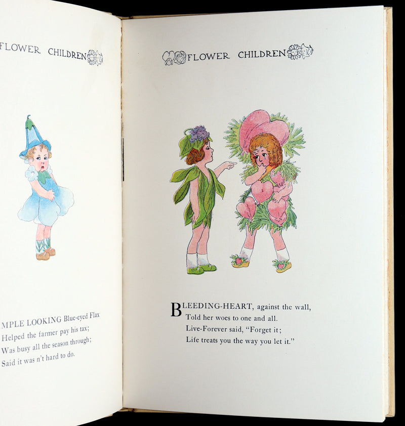 1910 Scarce Book with original Box - Flower Children Illustrated by M.T. Ross