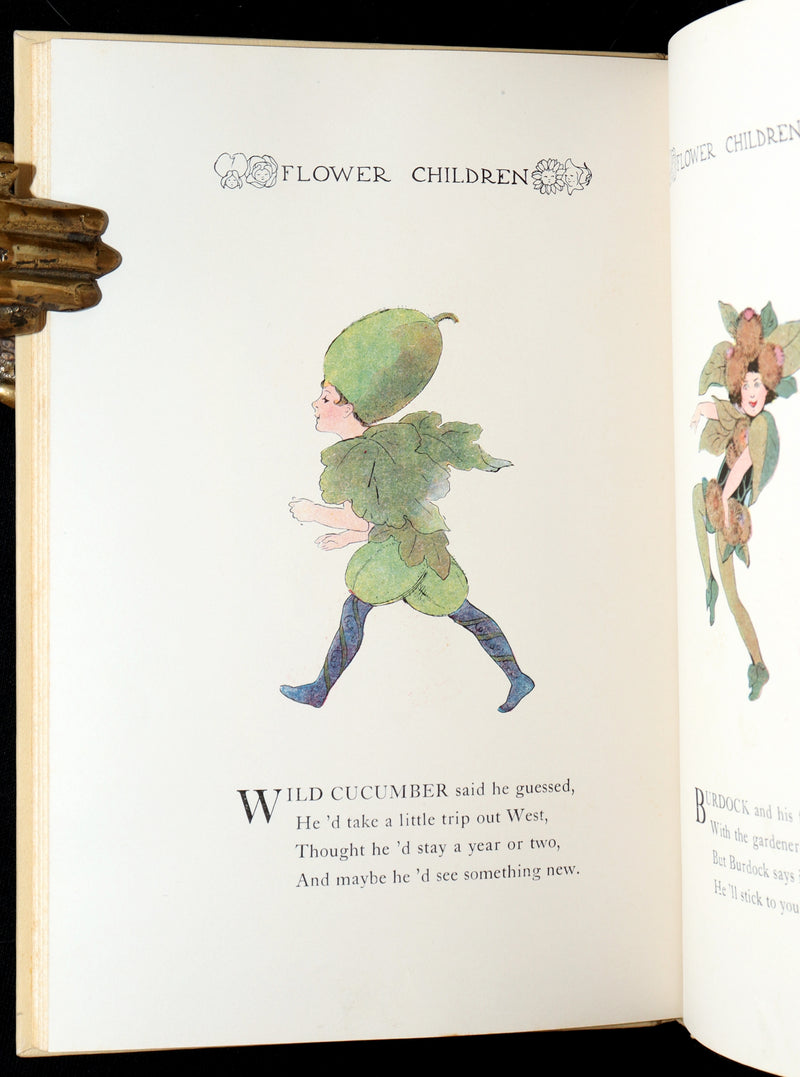 1910 Scarce Book with original Box - Flower Children Illustrated by M.T. Ross