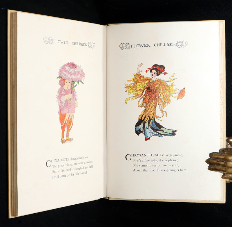 1910 Scarce Book with original Box - Flower Children Illustrated by M.T. Ross