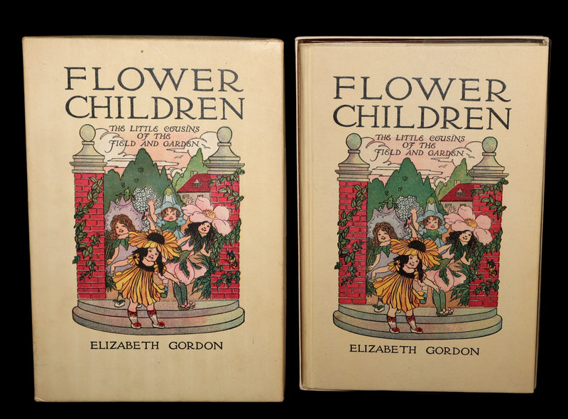 1910 Scarce Book with original Box - Flower Children Illustrated by M.T. Ross