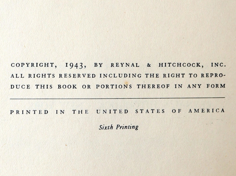 1943 First Edition, 6th printing - The Little Prince by Antoine De Saint-Exupery