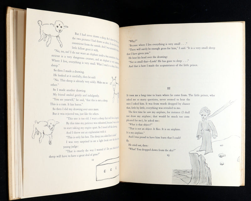 1943 First Edition, 6th printing - The Little Prince by Antoine De Saint-Exupery