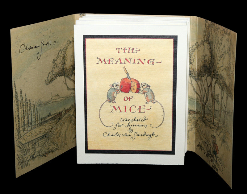 2002 Scarce Signed 1stED - The Meaning of Mice by Charles van Sandwyk.