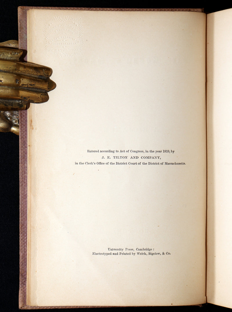 1860 Gothic 1stED - Sir Rohan’s Ghost by Harriet Elizabeth Prescott Spofford