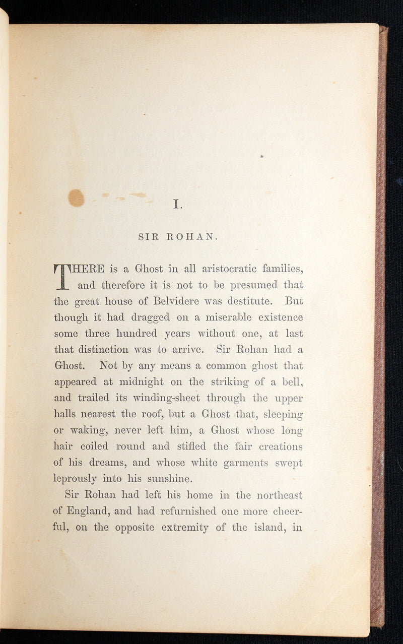 1860 Gothic 1stED - Sir Rohan’s Ghost by Harriet Elizabeth Prescott Spofford