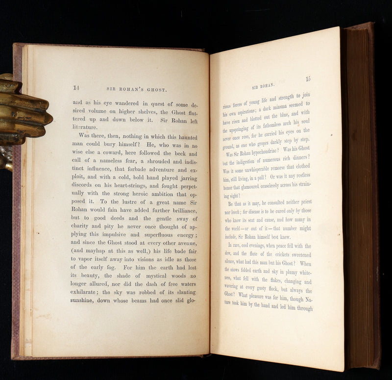 1860 Gothic 1stED - Sir Rohan’s Ghost by Harriet Elizabeth Prescott Spofford