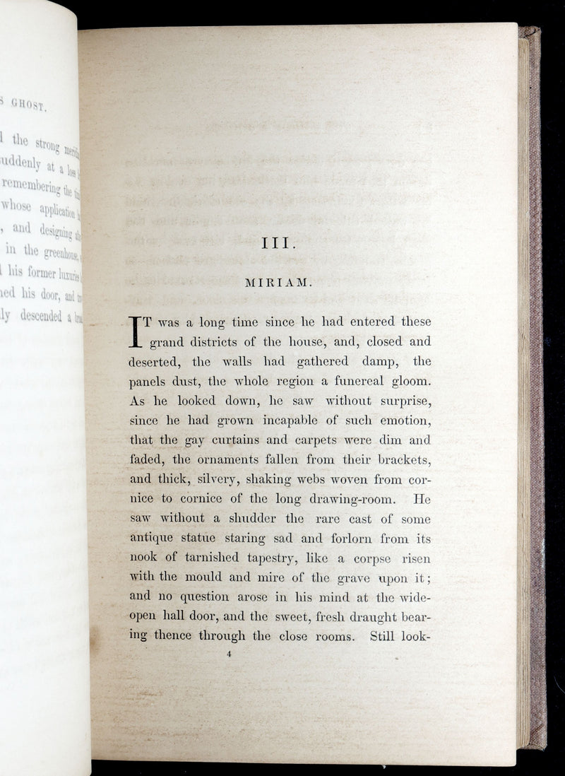 1860 Gothic 1stED - Sir Rohan’s Ghost by Harriet Elizabeth Prescott Spofford