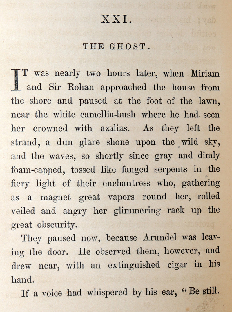 1860 Gothic 1stED - Sir Rohan’s Ghost by Harriet Elizabeth Prescott Spofford