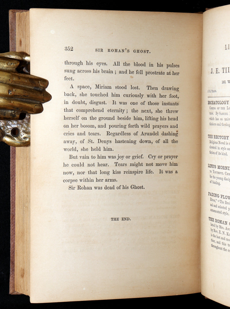 1860 Gothic 1stED - Sir Rohan’s Ghost by Harriet Elizabeth Prescott Spofford