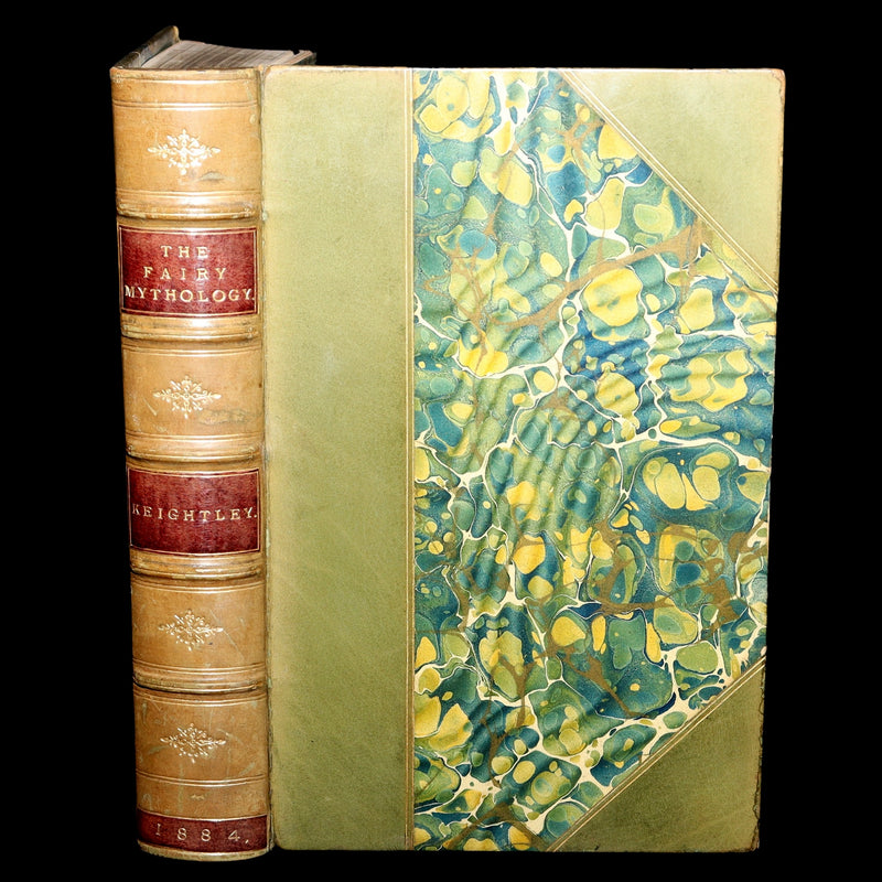 1884 Rare Victorian Book - The Fairy Mythology by Thomas Keightley