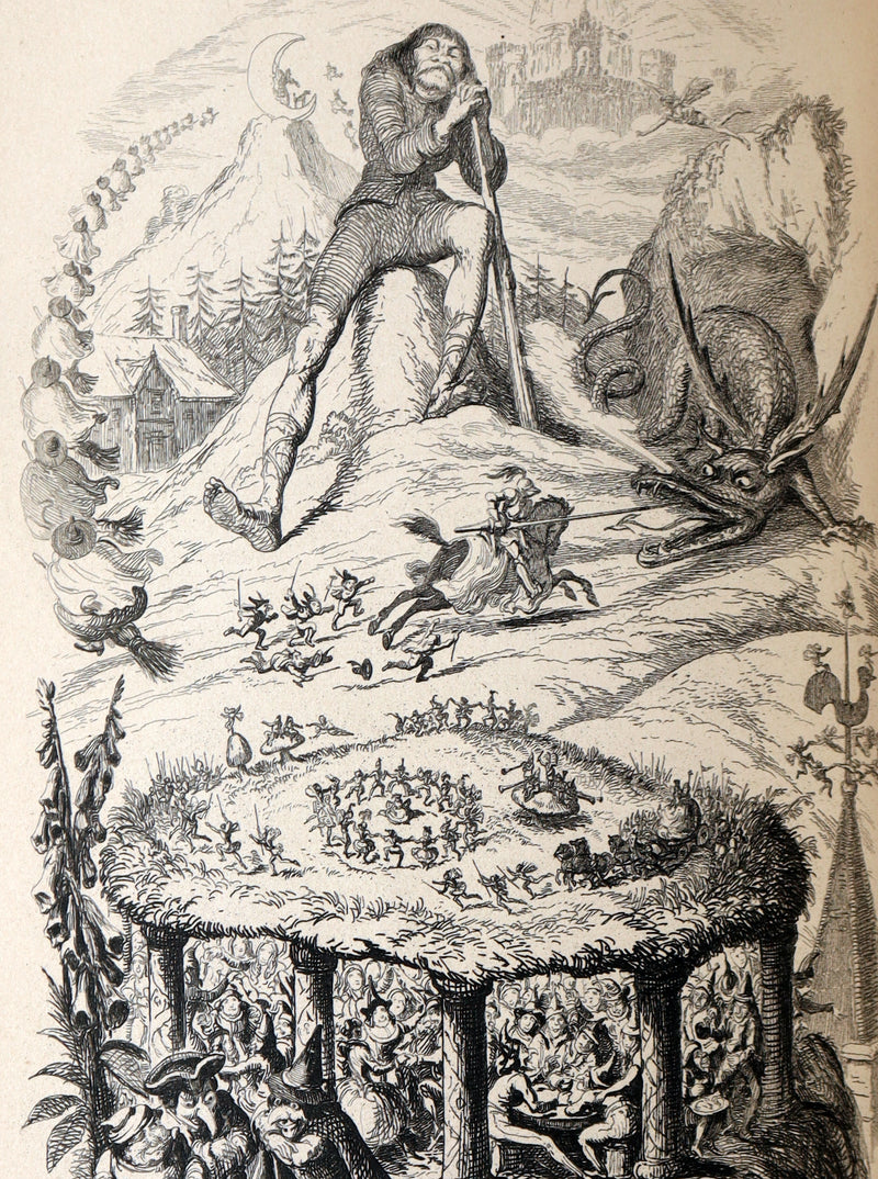 1884 Rare Victorian Book - The Fairy Mythology by Thomas Keightley