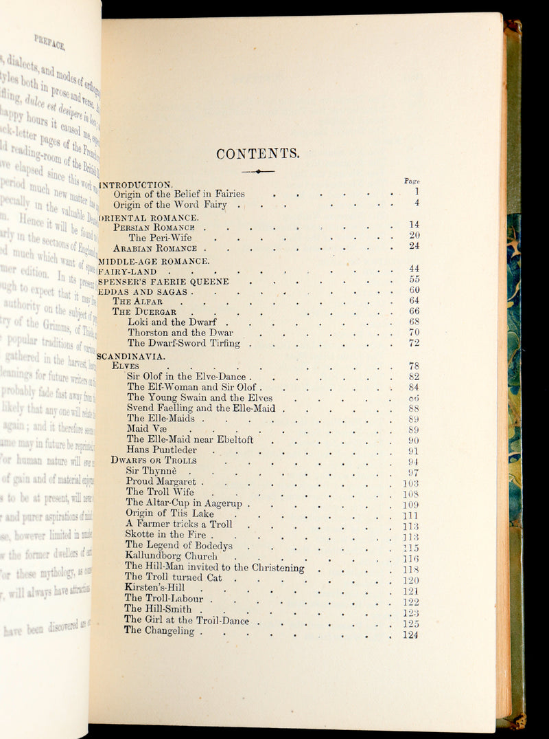 1884 Rare Victorian Book - The Fairy Mythology by Thomas Keightley