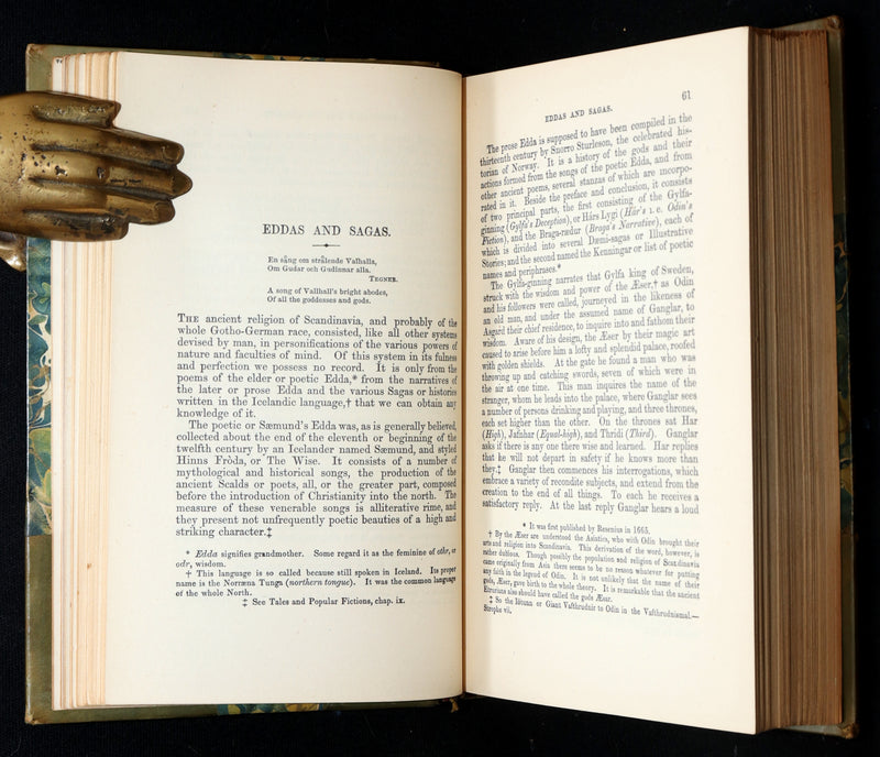 1884 Rare Victorian Book - The Fairy Mythology by Thomas Keightley