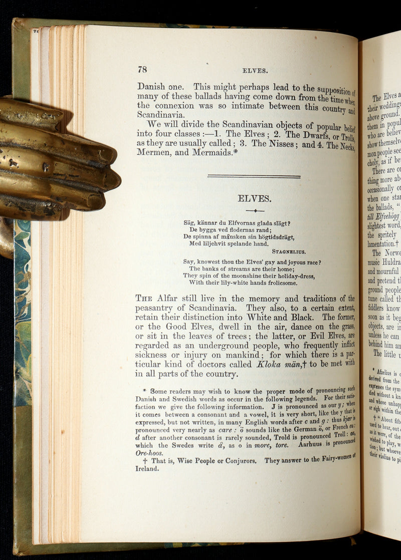 1884 Rare Victorian Book - The Fairy Mythology by Thomas Keightley