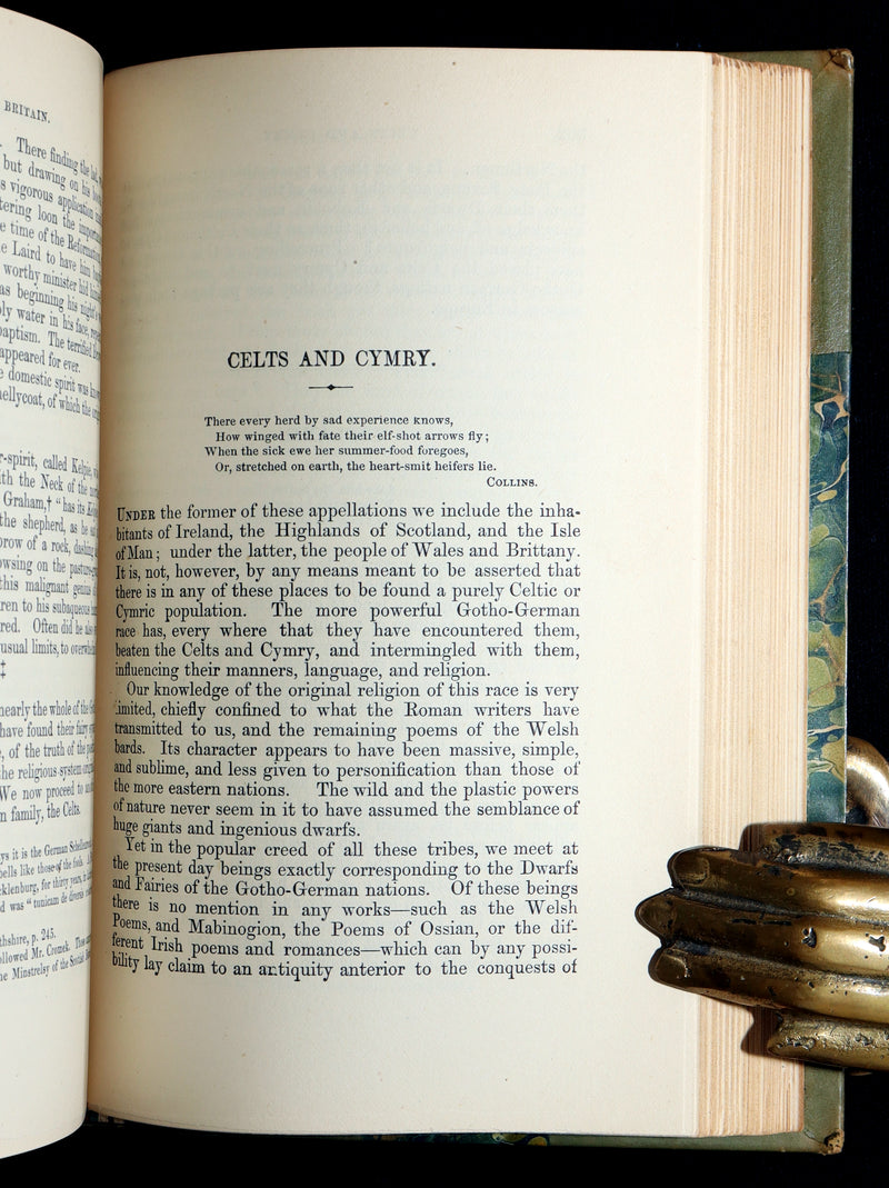 1884 Rare Victorian Book - The Fairy Mythology by Thomas Keightley