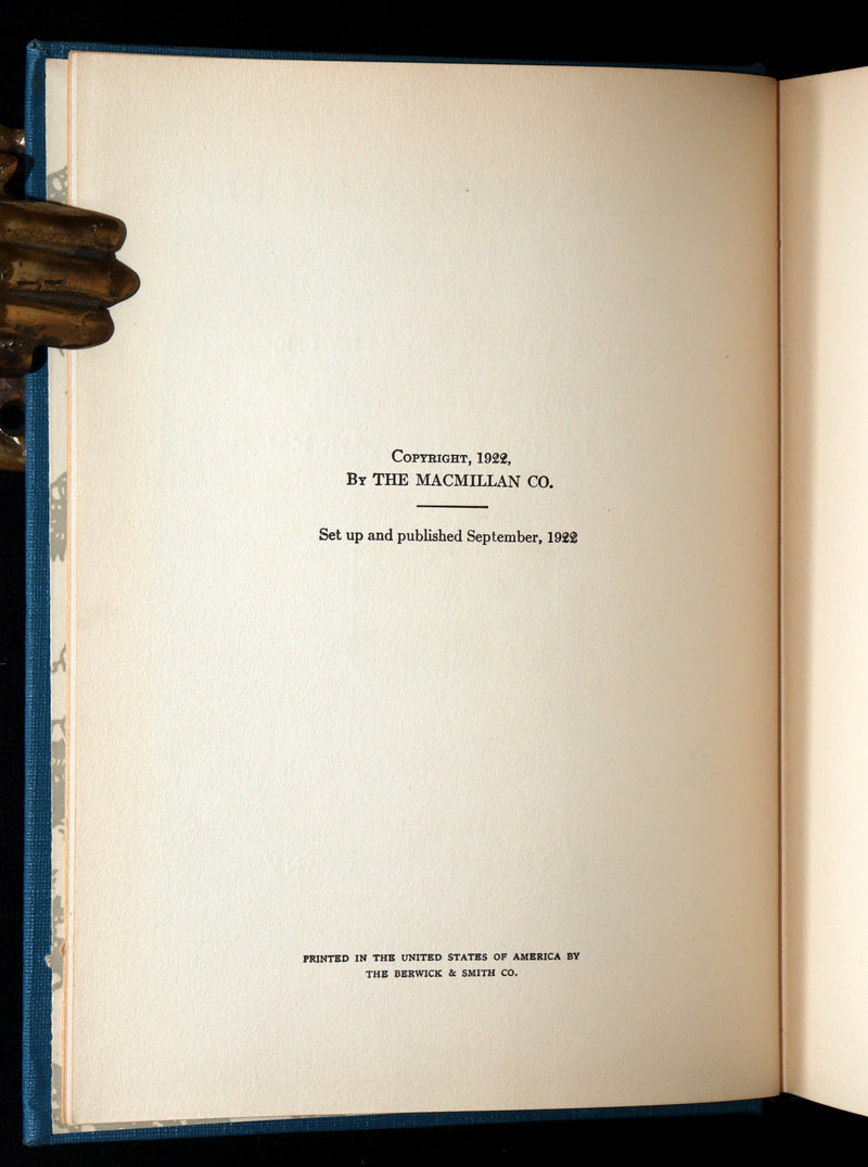 1927 Rare Book - Rainbow Gold by Sara Teasdale Illustrated by Dugald Walker