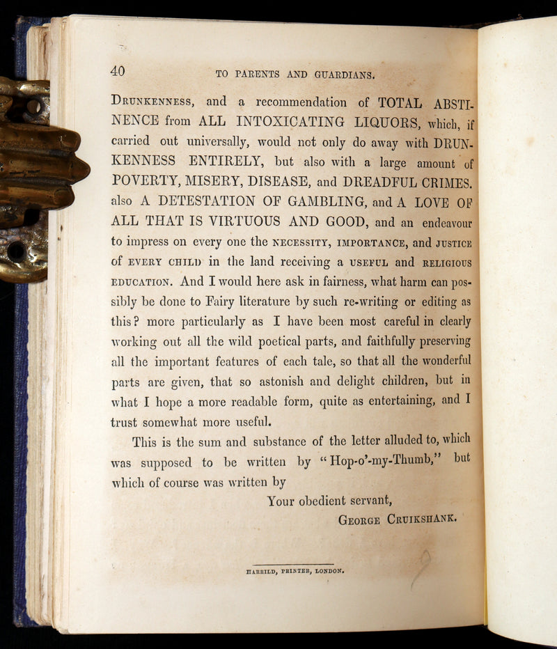 1865 Scarce First Edition - George Cruikshank's Fairy Library. Illustrated