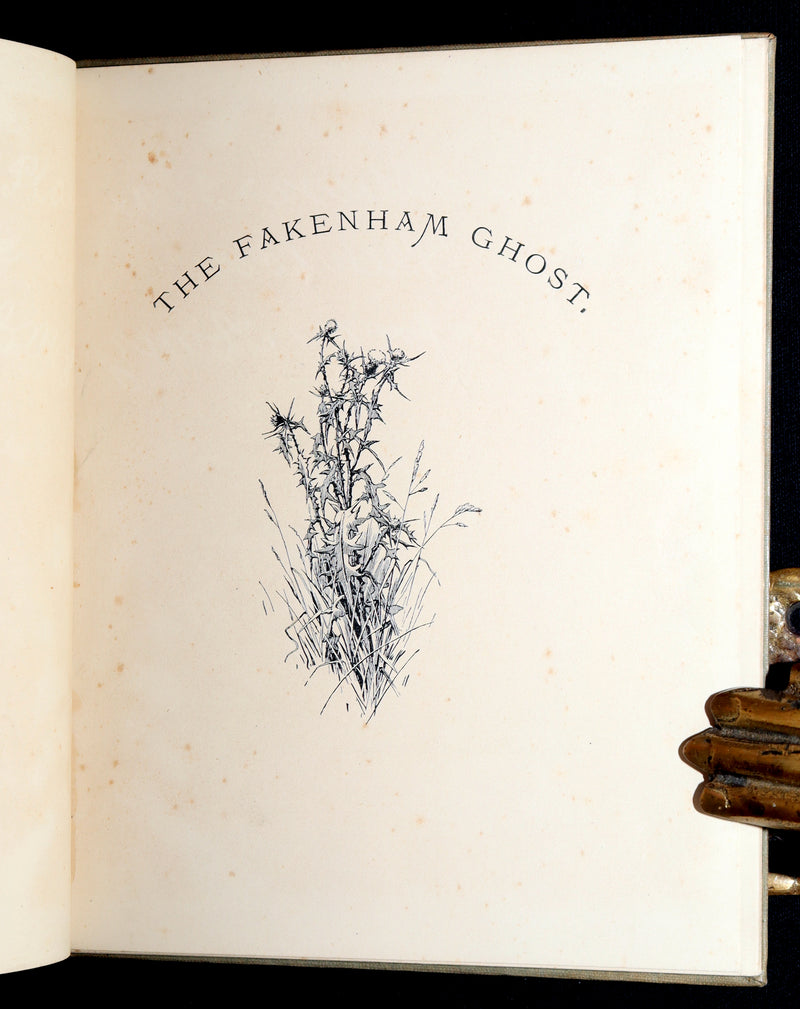 1890 Rare Book - The Fakenham Ghost by Robert Bloomfield Illustrated by Wimbush