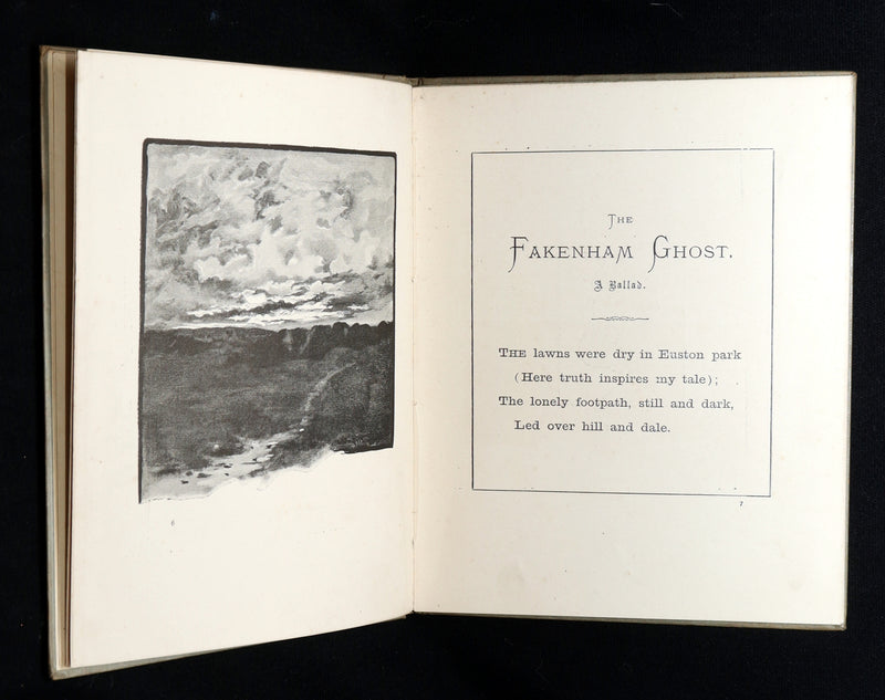 1890 Rare Book - The Fakenham Ghost by Robert Bloomfield Illustrated by Wimbush