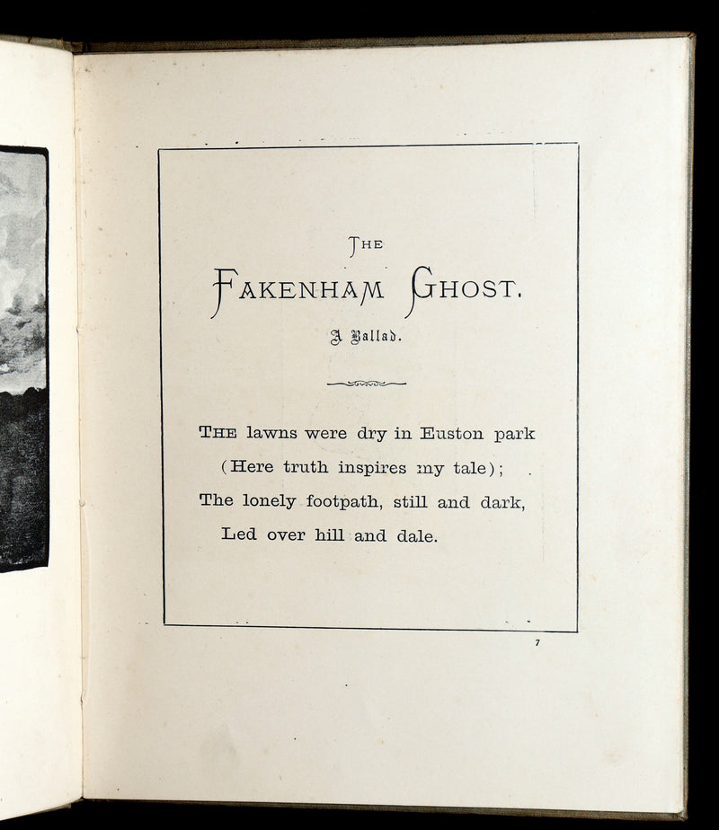 1890 Rare Book - The Fakenham Ghost by Robert Bloomfield Illustrated by Wimbush
