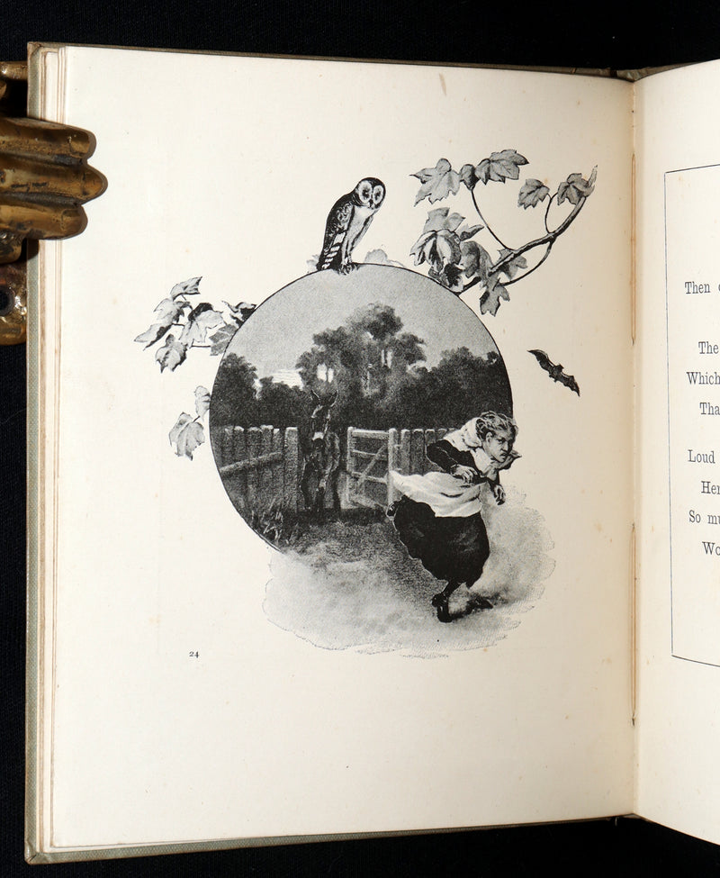 1890 Rare Book - The Fakenham Ghost by Robert Bloomfield Illustrated by Wimbush